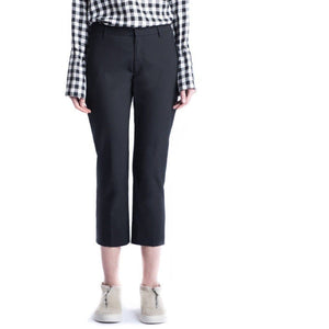 News black cotton cropped trouser Women Clothing Hope 32 