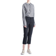Load image into Gallery viewer, News black cotton cropped trouser Women Clothing Hope 
