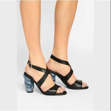 Load image into Gallery viewer, Nita leather heel sandals WOMEN SHOES Won Hundred 
