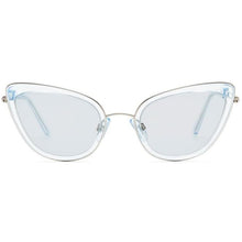 Load image into Gallery viewer, Oh Behave! Lucy blue cat-eye acetate and silver tone sunglasses ACCESSORIES Kaibosh 
