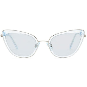 Oh Behave! Lucy blue cat-eye acetate and silver tone sunglasses ACCESSORIES Kaibosh 
