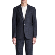Load image into Gallery viewer, One button jacquard wool mix blazer Men Clothing Uniform For The Dedicated 46 
