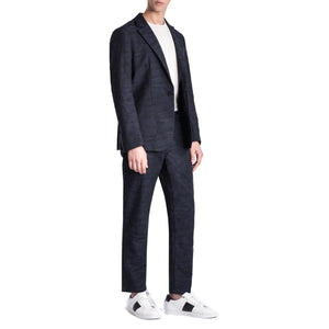 One button jacquard wool mix blazer Men Clothing Uniform For The Dedicated 