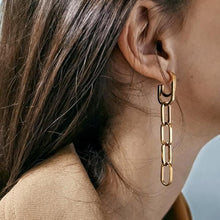 將圖片載入圖庫檢視器 PATH 14-karats gold double chain tassel earrings Women Jewellery ALP Jewelry 
