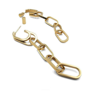 PATH 14-karats gold double chain tassel earrings Women Jewellery ALP Jewelry 