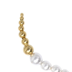 Pearl and sphere swirl asymmetrical earrings Women Jewellery Joomi Lim 