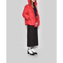 Load image into Gallery viewer, Puffy red padded nylon coat Women Clothing Just Female 

