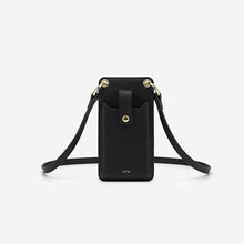 Load image into Gallery viewer, QUINN Mini mobile vegan leather messenger bag Women bag JW PEI Black 

