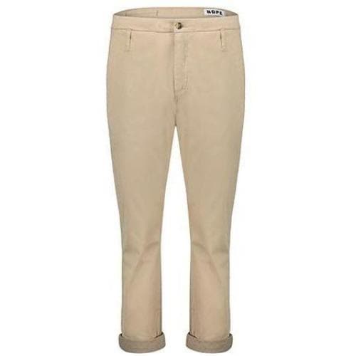 Relax beige cotton trouser Women Clothing Hope 34 