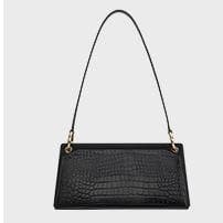 Load image into Gallery viewer, Retro chain embellished croc-effect leather shoulder bag Women bag I AM NOT 

