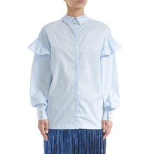 Load image into Gallery viewer, Romy cotton ruffle shirt Women Clothing Designers Remix 
