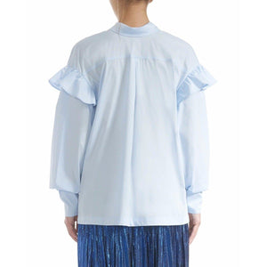 Romy cotton ruffle shirt Women Clothing Designers Remix 