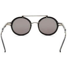 將圖片載入圖庫檢視器 Round &amp; Round Remix round frame solid black shiny acetate sunglasses ACCESSORIES Kaibosh 
