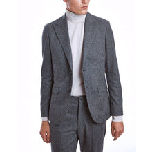 Load image into Gallery viewer, Rudy Soft Peak grey check wool blend blazer Men Clothing Whyred 48 
