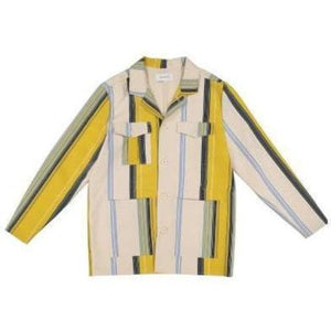 Safari Yellow Stripe Light Jacket Men Clothing Holzweiler S 