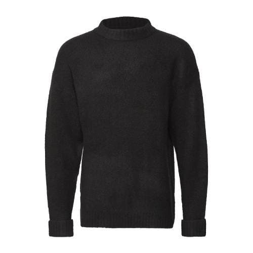 Samuel black mohair blend sweater Men Clothing Won Hundred 