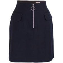 Load image into Gallery viewer, Sarita Navy zip-embellished mini skirt Women Clothing Baum und Pferdgarten 
