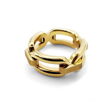 將圖片載入圖庫檢視器 SEALED 14-karats gold chain ring Women Jewellery ALP Jewelry 54# 
