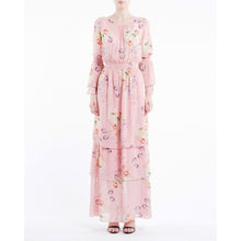 Load image into Gallery viewer, Semi Couture floral printed layered gown Women Clothing ByTiMo XS 
