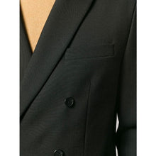 Load image into Gallery viewer, Sharp black wool double breasted blazer Men Clothing Hope 
