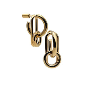 SHE 14-karats gold asymmetric hoop earrings Women Jewellery ALP Jewelry 