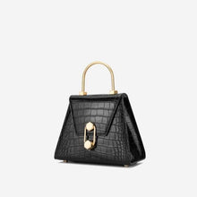 Load image into Gallery viewer, Small croc-effect leather tote bag Women bag I AM NOT 
