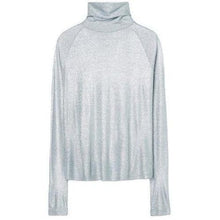 Load image into Gallery viewer, Smart silver shimmer turtleneck UNISEX CLOTHING Hope 34 
