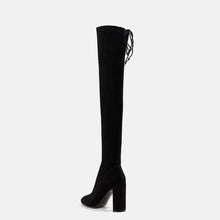 Load image into Gallery viewer, Stretch-suede over-the-knee boots WOMEN SHOES UKKU Studio 
