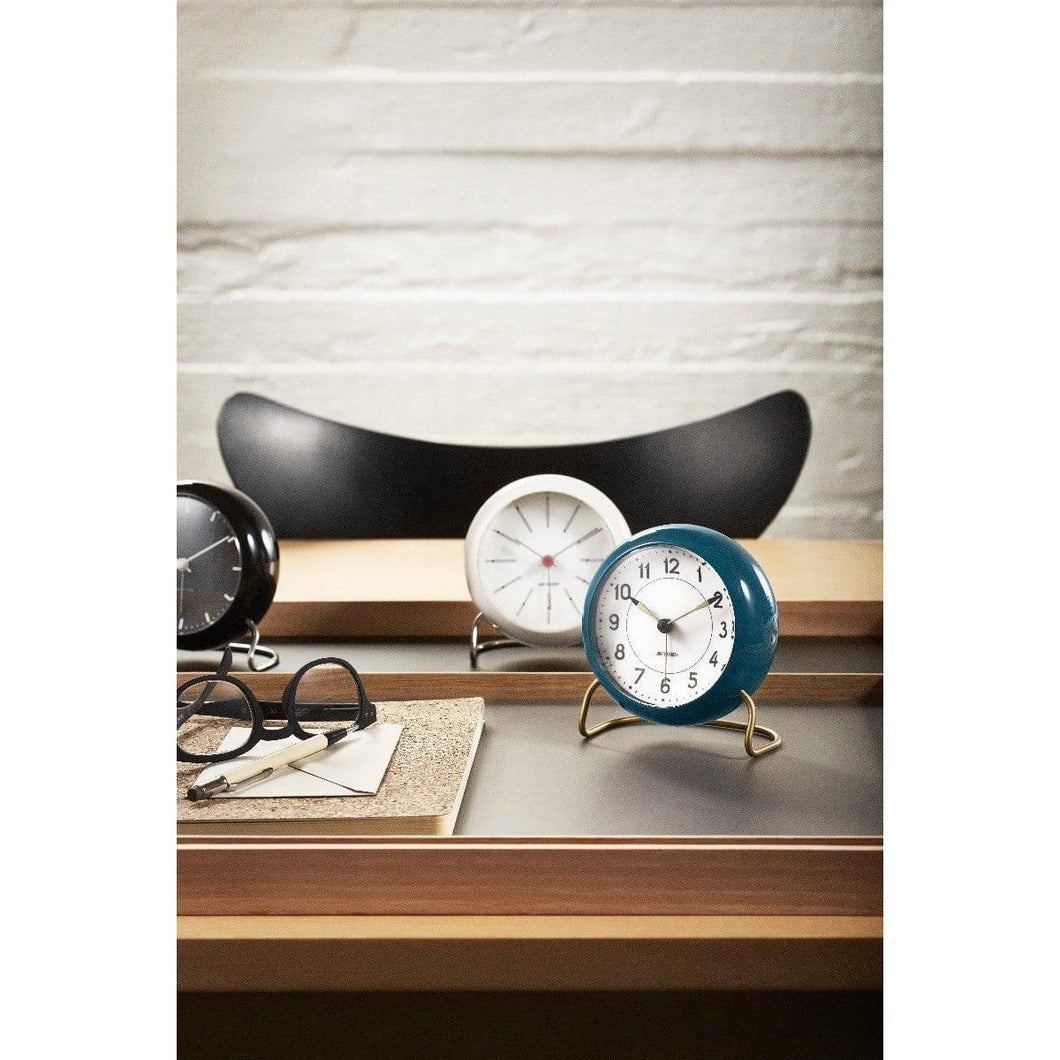 Table Bankers Table Clock with alarm Home Accessories ARNE JACOBSEN O/S 