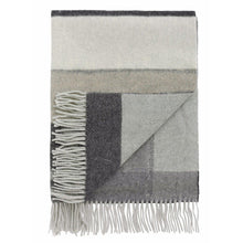 Load image into Gallery viewer, Tableau medium fringed wool checked knitted scarf ACCESSORIES Holzweiler O/S 
