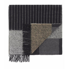 Load image into Gallery viewer, Tablesia medium fringed wool mix checked knitted scarf ACCESSORIES Holzweiler O/S 
