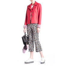 Load image into Gallery viewer, The Fire leopard printed cropped flare trouser Women Clothing FWSS 
