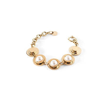 將圖片載入圖庫檢視器 THE TIME 14-karats rose gold and pearl bracelet Women Jewellery ALP Jewelry Colour 

