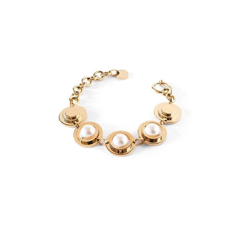 THE TIME 14-karats rose gold and pearl bracelet Women Jewellery ALP Jewelry Colour 