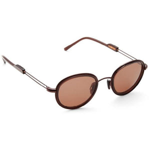 The Woodstock Effect Magic Chocolate round frame metal and gold tone sunglasses ACCESSORIES Kaibosh 