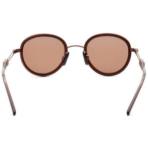 The Woodstock Effect Magic Chocolate round frame metal and gold tone sunglasses ACCESSORIES Kaibosh 