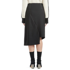 Theresa wool asymmetrical midi skirt Women Clothing House of Dagmar 