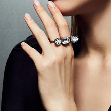 將圖片載入圖庫檢視器 Three crystals double finger ring Women Jewellery Joomi Lim 
