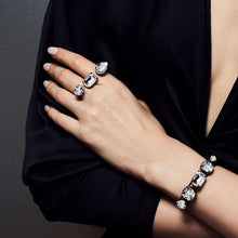 將圖片載入圖庫檢視器 Three crystals double finger ring Women Jewellery Joomi Lim 
