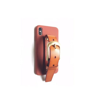 Toffee leather buckle iPhone case ACCESSORIES DTSTYLE 