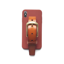 Load image into Gallery viewer, Toffee leather buckle iPhone case ACCESSORIES DTSTYLE 
