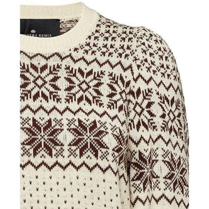 Vespa winter snowflake intarsia wool mix sweater Women Clothing Designers Remix 