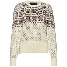 Load image into Gallery viewer, Vespa winter snowflake intarsia wool mix sweater Women Clothing Designers Remix XS 
