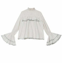 Load image into Gallery viewer, Victorian lace flounce ruffled blouse Women Clothing ByTiMo XS 
