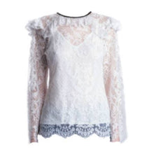 Load image into Gallery viewer, Victorian lace ruffled blouse Women Clothing ByTiMo 

