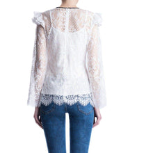 Load image into Gallery viewer, Victorian lace ruffled blouse Women Clothing ByTiMo 
