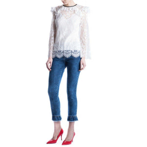 Victorian lace ruffled blouse Women Clothing ByTiMo 