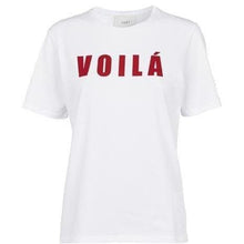 將圖片載入圖庫檢視器 Voila cotton logo t-shirt Women Clothing Just Female XS 
