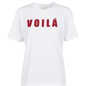Voila cotton logo t-shirt Women Clothing Just Female XS 