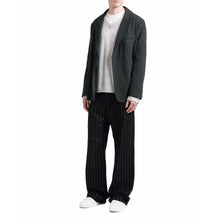 Load image into Gallery viewer, Wide wool striped wide pants Men Clothing Hope 

